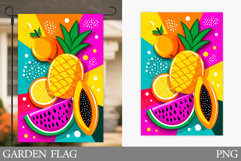 Fruits Garden Flag Design. Summer Garden Flag Sublimation Product Image 1