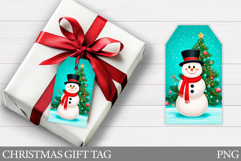 Christmas Snowman Gift Tag. Christmas Gift Tags Printable Product Image 1