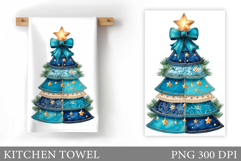 Christmas Tree Kitchen Towel. Christmas Kitchen Towel Design Product Image 1