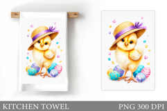Easter Chick Kitchen Towel. Chick Easter Kitchen Towel Product Image 1