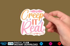 Halloween sticker Svg Design,Halloween Quotes Spooky sticker Product Image 1