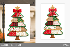 Christmas Tree Garden Flag. Christmas Garden Flag Design Product Image 1