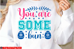 Happy Easter SVG Design Cute Easter Quotes SVG Bunny SVG Product Image 1