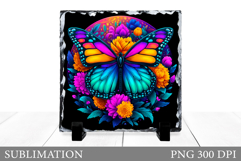 Butterfly Sublimation. Butterfly Slate Sublimation Product Image 1