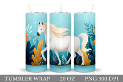 Horse Tumbler Wrap Sublimation. Horse Tumbler Wrap Design Product Image 1