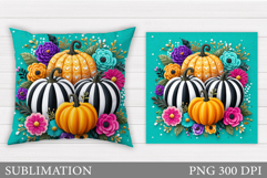 Pumpkin Pillow Design. Pumpkin Sublimation Product Image 1