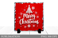 Merry Christmas Slate Sublimation. Christmas Slate Design Product Image 1