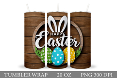Happy Easter Tumbler Design. Easter Sublimation Product Image 1