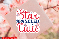 4th of July Sticker Svg Design, Patriotics Quotes Svg, 4t Product Image 1