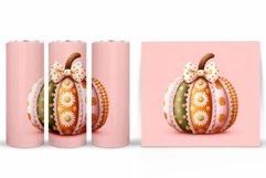 Pumpkin Tumbler Design. Pumpkin Sublimation Product Image 2