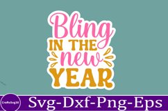 happy new year sticker Svg Bundle for Shirts 2025 New Year Product Image 17