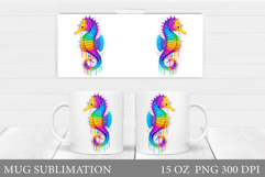 Seahorse Mug Sublimation. Seahorse Sublimation Product Image 1