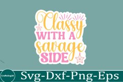Sassy sticker svg Sarcastic SVG, Design, Funny Quotes SVG, Product Image 1
