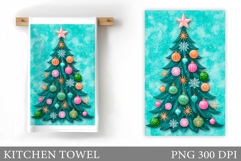 Christmas Tree Kitchen Towel. Christmas Kitchen Towel Product Image 1