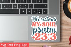 Christian Sticker Svg Bundle design and Jesus quotes Product Image 11
