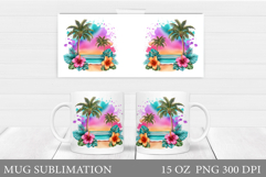 Sea Mug Wrap Design. Sea Sublimation Product Image 1