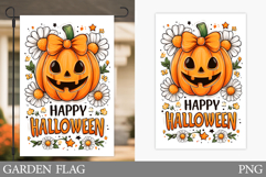 Halloween Pumpkin Garden Flag. Garden Flag Sublimation Product Image 1