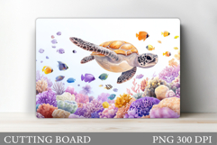 Turtle Kitchen Cutting Board. Turtle Cutting Board Design Product Image 1