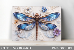 Dragonfly Cutting Board Design. Dragonfly Sublimation Product Image 1