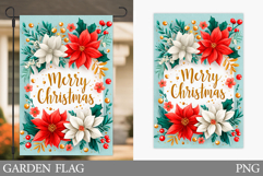 Merry Christmas Garden Flag Design. Christmas Sublimation Product Image 1
