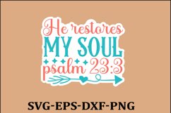 Christian Sticker Svg design and Jesus quotes Religious Svg Product Image 1
