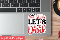 Valentine sticker SVG Design Valentine Love Sticker Svg Product Image 1