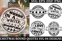 Christmas Round sign Svg holiday quotes Svg design Christmas Product Image 1