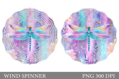 Dragonfly Wind Spinner Design. Dragonfly Sublimation Product Image 1