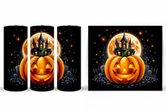 Halloween Pumpkin Tumbler Wrap. Halloween Tumbler Design Product Image 2