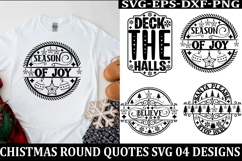 Christmas Round sign Svg holiday quotes Svg design Christmas Product Image 1