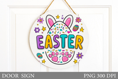 Easter Door Sign Design. Easter Sublimation Product Image 1