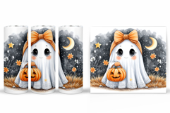 Ghost Tumbler Sublimation. Halloween Tumbler Design Product Image 2
