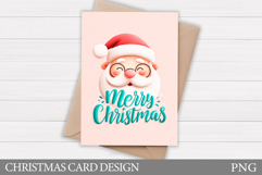 Christmas Card Design. Santa Claus Card Printable Product Image 1