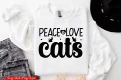 Cat SVG Design Cats quotes T-Shirt png Product Image 1