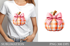 Fall Pumpkin T-Shirt Design. Autumn Pumpkin Sublimation Product Image 1