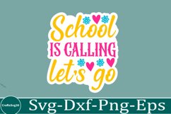 Back To School sticker svg Design School &amp; Teacher SVG Product Image 1