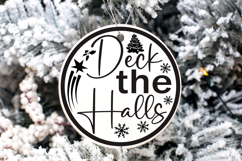 Christmas Round sign Svg Design Round Sign SVG quotes Product Image 1