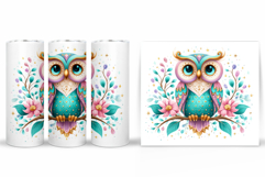 Owl Tumbler Sublimation. Owl Sublimation Product Image 2