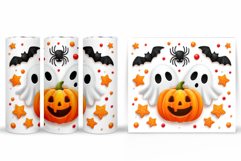 Cute Ghost Tumbler Sublimation. Cute Ghost Sublimation Product Image 2