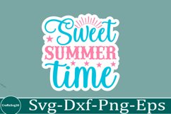 Summer sticker svg design Beach quotes Funny summer Product Image 1