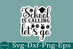 Back To School sticker svg Bundle School &amp; Teacher SVG Desig Product Image 9