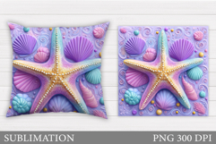 Starfish Pillow Sublimation. Starfish Sublimation Product Image 1