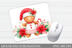 Gingerbread Mouse Pad. Christmas Mouse Pad Design Product Image 1