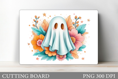 Cute Halloween Cutting Board. Cute Ghost Cutting Board Product Image 1