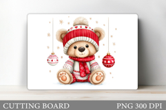 Christmas Bear Cutting Board. Christmas Cutting Board Product Image 1