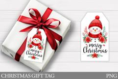 Christmas Gift Tags. Christmas Snowman Gift Tag Printable Product Image 1