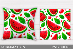 Watermelon Pillow Design. Watermelon Sublimation Product Image 1