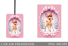 Cute Deer Car Air Freshener. Christmas Car Air Freshener Product Image 1
