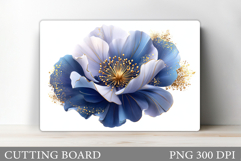 Flower Cutting Board. Floral Cutting Board Sublimation Product Image 1