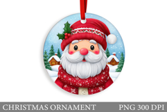 Santa Claus Christmas Ornament. Santa Claus Sublimation Product Image 1